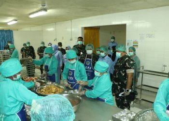 Dipastikan Program MSBG Berjalan Baik Di Maluku, Pangkodau III Tinjau Dapur SPPG Lanud Pattimura