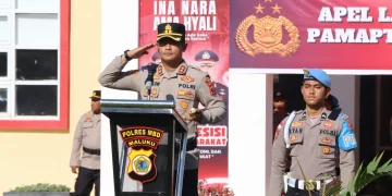 Perkuat Layanan 24 Jam, Polres MBD Launching dan Kukuhkan Pamapta
