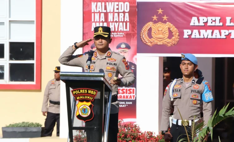 Perkuat Layanan 24 Jam, Polres MBD Launching dan Kukuhkan Pamapta