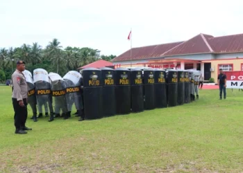 Lanjuti Program Prioritas Kapolda Maluku, Polres MBD Gelar Simulasi Quick Response Time Situasi Kontijensi