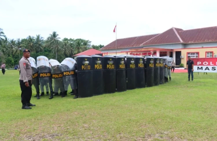 Lanjuti Program Prioritas Kapolda Maluku, Polres MBD Gelar Simulasi Quick Response Time Situasi Kontijensi