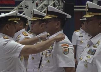 Pangkoarmada RI Lantik Kas Koarmada RI, Pangkoarmada I Serta Pangkoarmada III Yang Baru, Dankodaeral IX Ambon Turut Hadir