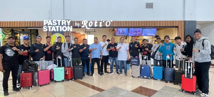Rombongan KSMI Maluku Tiba di Surabaya, Siap Tempur di Liga Nusantara 2025
