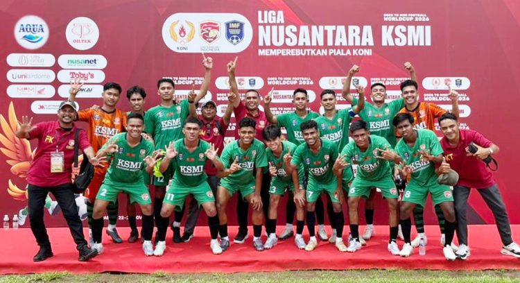 Maluku Hantam Jabar 6–2, Melaju ke Semifinal Liga Nusantara KSMI 2025