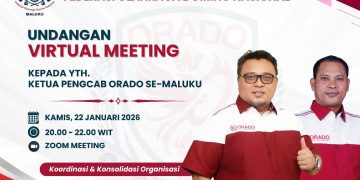 Rapimda Virtual ORADO Maluku Perkuat Konsolidasi Federasi
