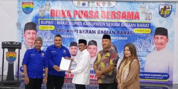 Bukber KNPI SBB Bersama Bupati, Diserahkan Rekomendasi Dialog MIP untuk Kawal Pembangunan