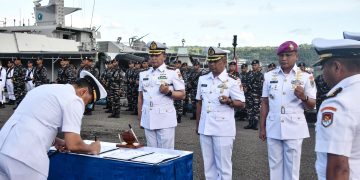 Tiga Jabatan Strategis Lingkup Kodaeral IX Berganti, Dankodaeral IX Pimpin Sertijab